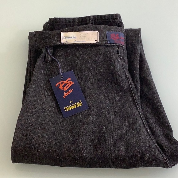 Vintage Panhandle Slim rib cage roll down high waist flat front jeans SZ 5/6 NWT - Picture 2 of 16